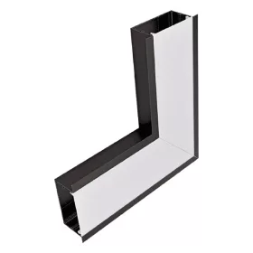 ELEMENT NAROŻNY L-CORNER S48 PROFIL LED CZARNY WPUŚCIANY 