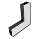ELEMENT NAROŻNY L-CORNER S48 PROFIL LED CZARNY WPUŚCIANY 