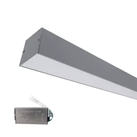   PROFIL LED DO MONTAŻU POWIERZCHNIOWEGO S77 24 W 4000 K 600 MM SZARY + ZESTAW AWARYJNY