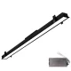 ELMARK PROFIL LED DO MONTAŻU WOPUSZCZANEGO 1500 mm 50 W 4000 K CZARNY + ZESTAW AWARYJNY