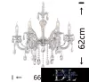 Żyrandol UNIVERSO 6 ramion 6xE14 maks. 40 W D66x62 cm biały/złoty