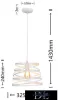 Lampa wisząca UNIVERSO 1xE27 IP20 D325x1430mm biała