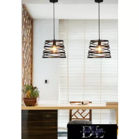 Lampa wisząca UNIVERSO 1xE27 IP20 D325x1430mm czarna