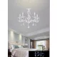 Żyrandol UNIVERSO 5 ramion 5xE14 maks. 40 W D60x110 cm biały