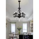 Żyrandol UNIVERSO 5 ramion 5xE14 maks. 40 W D60x110 cm czarny