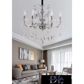 Żyrandol UNIVERSO 6 ramion 6xE14 maks. 40 W D65x58 cm chrom