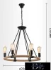 UNIVERSO Żyrandol z liny konopnej 6xE27 IP20 D600x1000mm czarny