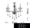 Żyrandol UNIVERSO 3 ramiona 3xE14 maks. 40 W D51x49 cm chrom