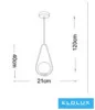Lampa wisząca UNIVERSO 1xG9 maks. 10 W D210x400x1200 mm IP20 Stare złoto 5 lat