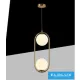 Lampa wisząca UNIVERSO 2xG9 max.10w D200x500x1200mm IP20 Stare złoto 5 lat