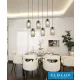 Lampa wisząca UNIVERSO 1xE27 maks. 60 W IP20 czarna D140x1340 mm