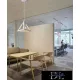 Lampa wisząca UNIVERSO 1xE27 IP20 D145x1300mm biała