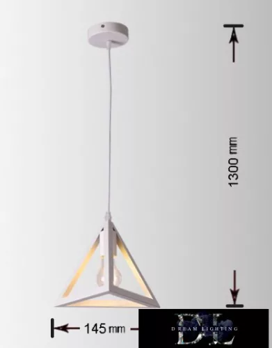 Lampa wisząca UNIVERSO 1xE27 IP20 D145x1300mm biała