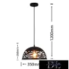 UNIVERSO Wisząca E27 maks. 60 W IP20 ∅360 czarna