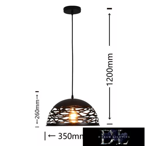 UNIVERSO Wisząca E27 maks. 60 W IP20 ∅360 czarna