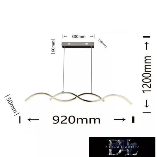 UNIVERSO Lampa wisząca LED 25 W 2000 lm 4000 K 920 mm IP20 chrom