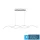   UNIVERSO Wisząca lampa LED 26 W 2080 lm CCT 920 x 1100 mm IP20 biała