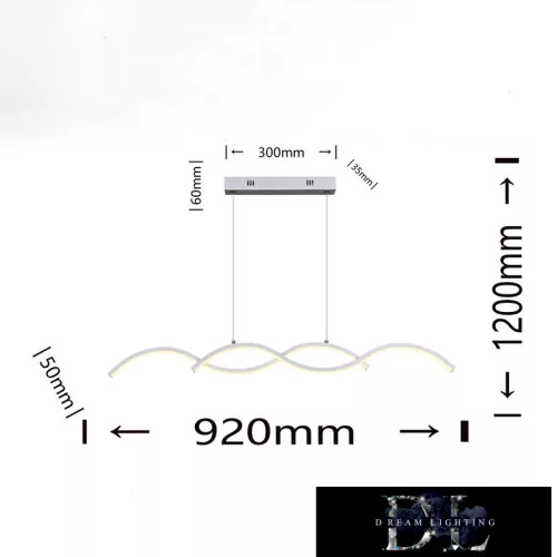 UNIVERSO Lampa wisząca LED 25 W 2000 lm 4000 K 920 mm IP20 biała