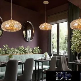   Lampa wisząca UNIVERSO 10 W 900 lm 3000 K 360° IP20 ∅280 x 150 x 1300 mm bursztynowa
