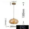 Lampa wisząca UNIVERSO 10 W 900 lm 3000 K 360° IP20 ∅280 x 150 x 1300 mm bursztynowa