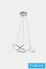 UNIVERSO Lampy wiszące LED 60 W 4800 lm CCT.kap D500x1100 mm IP20 chrom