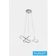UNIVERSO Lampy wiszące LED 60 W 4800 lm CCT.kap D500x1100 mm IP20 chrom