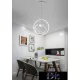 Lampa wisząca UNIVERSO 53 W 4240 lm 6500 K IP20 Biała D400x1200 mm