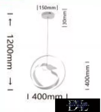 Lampa wisząca UNIVERSO 53 W 4240 lm 6500 K IP20 Biała D400x1200 mm