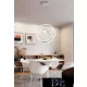 Lampa wisząca UNIVERSO 53 W 4240 lm 4000 K IP20 biała D400x1200 mm