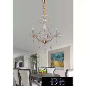   Lampa sufitowa UNIVERSO 3 ramiona 3xE14 maks. 40 W D50x110 cm złota