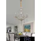 Lampa sufitowa UNIVERSO 3 ramiona 3xE14 maks. 40 W D50x110 cm złota