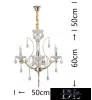 Lampa sufitowa UNIVERSO 3 ramiona 3xE14 maks. 40 W D50x110 cm złota