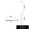 UNIVERSO Jednofazowe zawieszenie szynowe GU10 maks. 60 W 600 mm białe