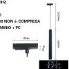 UNIVERSO Do jednofazowej szyny Suspension GU10 maks. 60 W 600 mm czarny