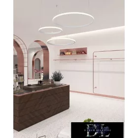   Lampa wisząca UNIVERSO 55 W 4400 lm 4000 K IP20 Biała D600 x 1200 mm