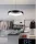 Lampa wisząca UNIVERSO 38 W 3040 lm CCT D500x1200 mm czarna