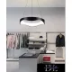 Lampa wisząca UNIVERSO 38 W 3040 lm CCT D500x1200 mm czarna