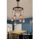UNIVERSO Żyrandol z liny konopnej 6xE27 IP20 D750x900mm czarny