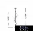 Lampa wisząca UNIVERSO 10 W IP20 Stare złoto 5xG9