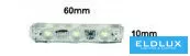 Moduł LED UNIVERSO 3xSMD-2835 DC:12V 1,2 W 140 lm Niebieskie światło 60 x 10 mm 20 szt./opakowanie