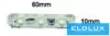 Moduł LED UNIVERSO 3xSMD-2835 DC:12V 1,2 W 140 lm Światło zielone 60 x 10 mm 20 szt./opak.