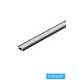 UNIVERSO süllyesztett aluprofil matt fehér fedlappal Fekete 2000x24.15x6.9mm