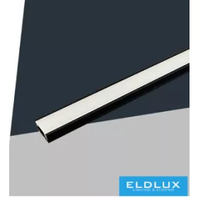   Profil sufitowy UNIVERSO z matową białą płytką maskującą 2 m 17,35 x 6,9 mm czarny
