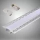 UNIVERSO wpuszczany profil aluminiowy z matową białą płytką maskującą, 2 m, 20 mm