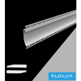   UNIVERSO Profil aluminiowy LED do montażu wpuszczanego z matową białą płytką maskującą 2 m 134 x 18,8 mm