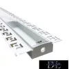 UNIVERSO profil aluminiowy wpuszczany z matową białą płytką maskującą 2 m 11 mm