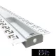 UNIVERSO profil aluminiowy wpuszczany z matową białą płytką maskującą 2 m 11 mm
