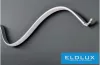 UNIVERSO Giętki profil aluminiowy z matową białą płytką maskującą, 2 m, 15,1 x 5 mm
