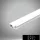 UNIVERSO Profil aluminiowy do wpuszczania w płytę gipsowo-kartonową z matową białą płytką maskującą, 2 m, 20,8*8,8 mm