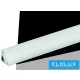 Profil narożny aluminiowy UNIVERSO z matową białą płytką maskującą 45° 13x13x2000 mm aluminium